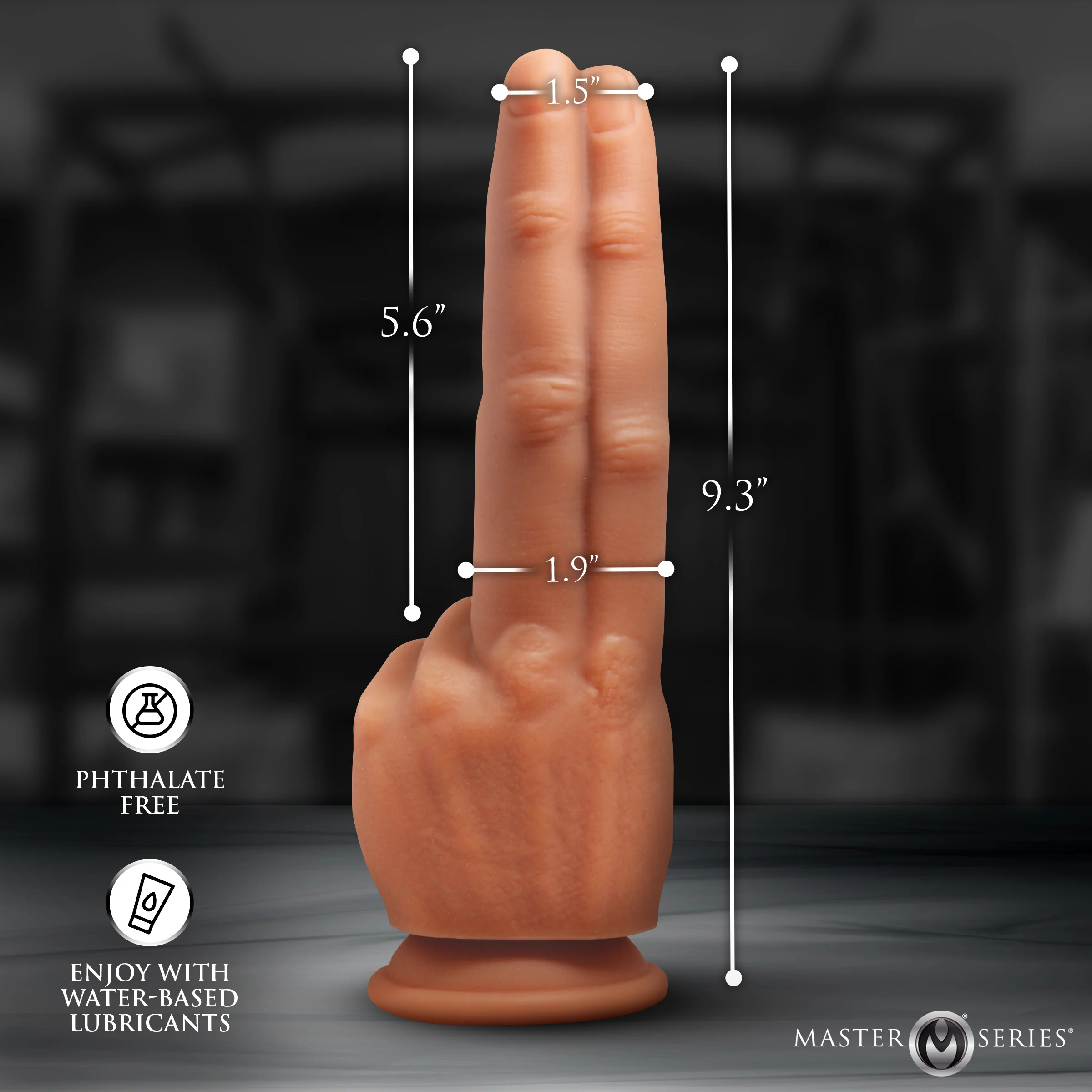 The Pleaser Double Finger Silicone Dildo - Image 5