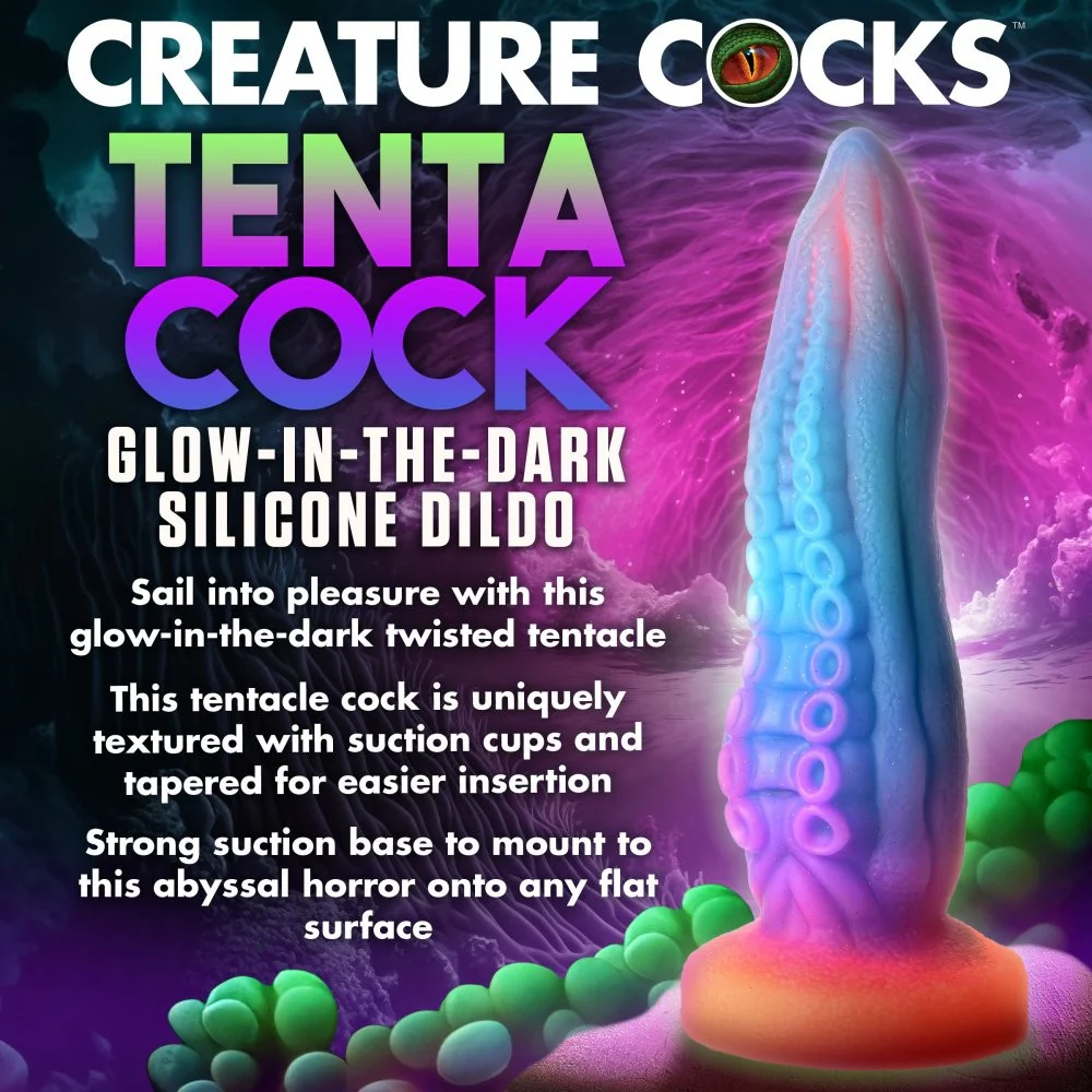 Thick Tentacle Glow-in-the-Dark Silicone Dildo - Image 2