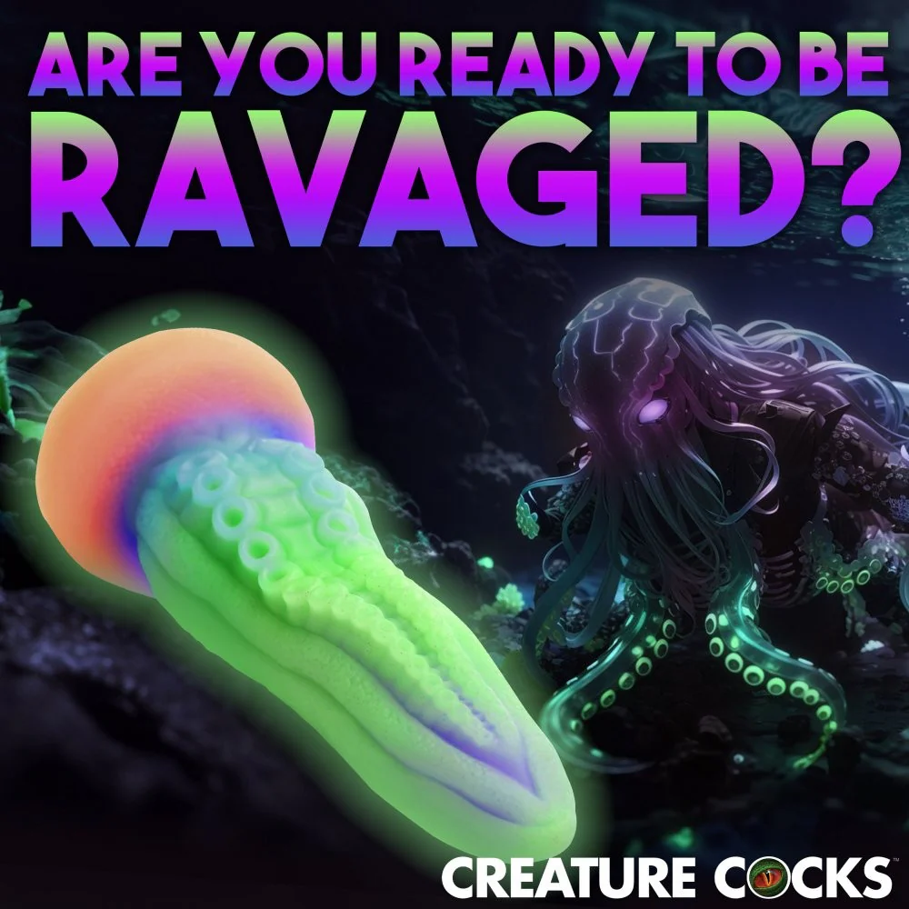 Thick Tentacle Glow-in-the-Dark Silicone Dildo - Image 3