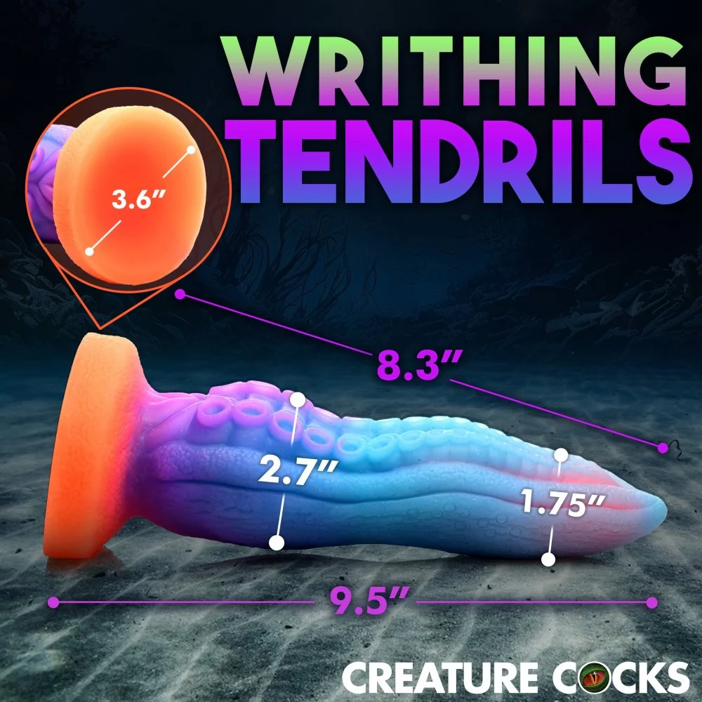 Thick Tentacle Glow-in-the-Dark Silicone Dildo - Image 5