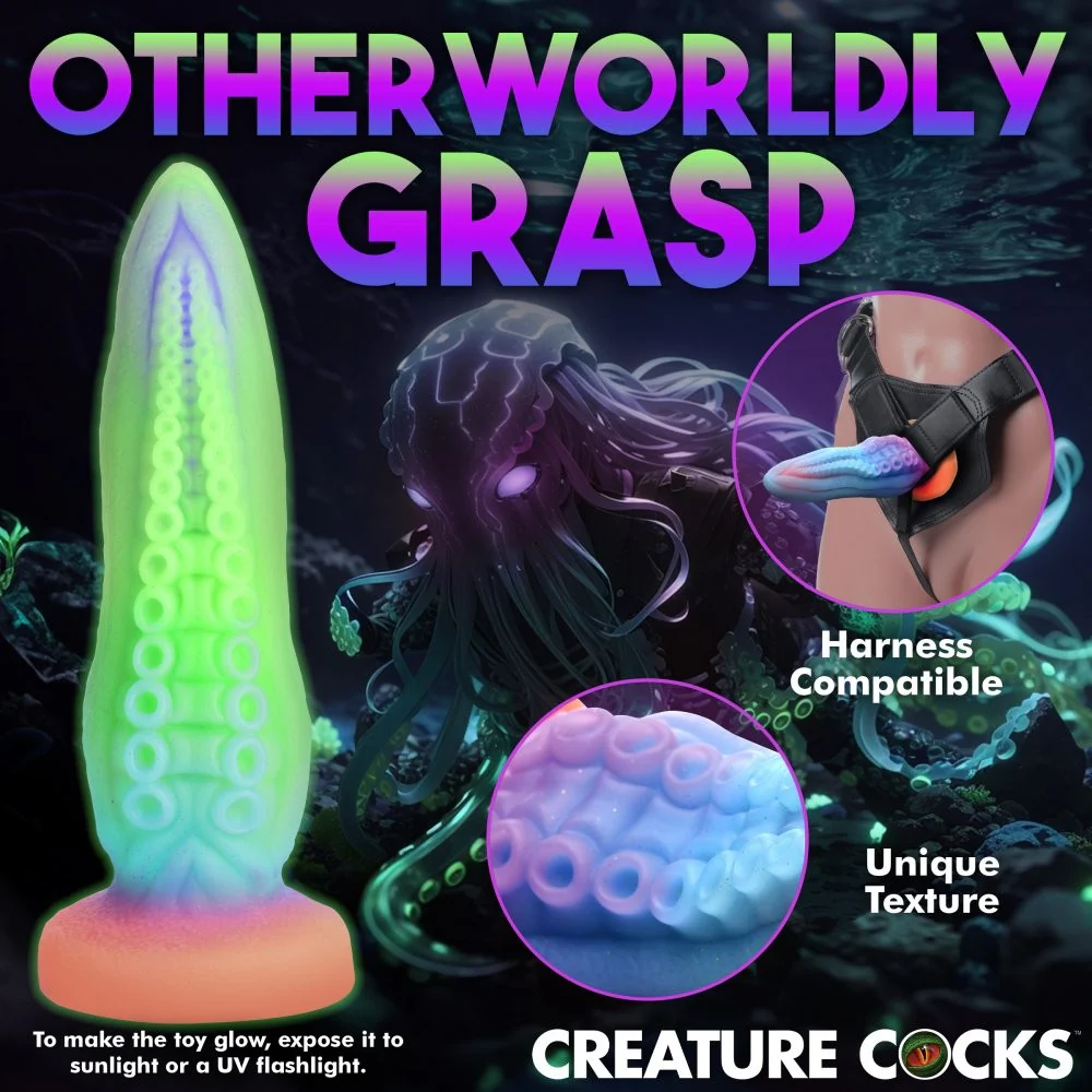 Thick Tentacle Glow-in-the-Dark Silicone Dildo - Image 7