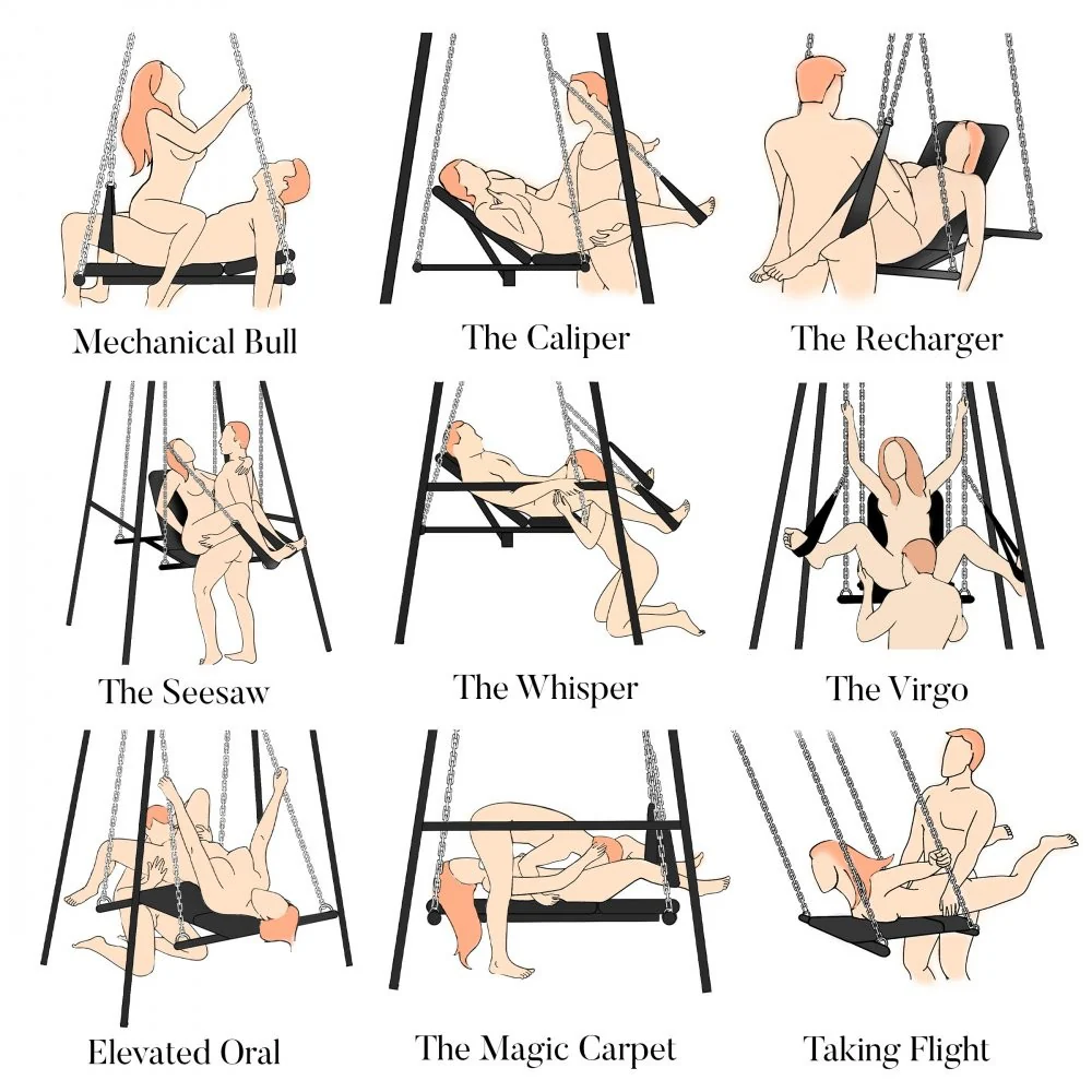 Throne Adjustable Sex Swing with Stand - Image 6
