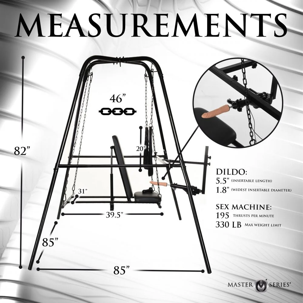 Throne Deluxe Adjustable Sling with Sex Machine - Image 4