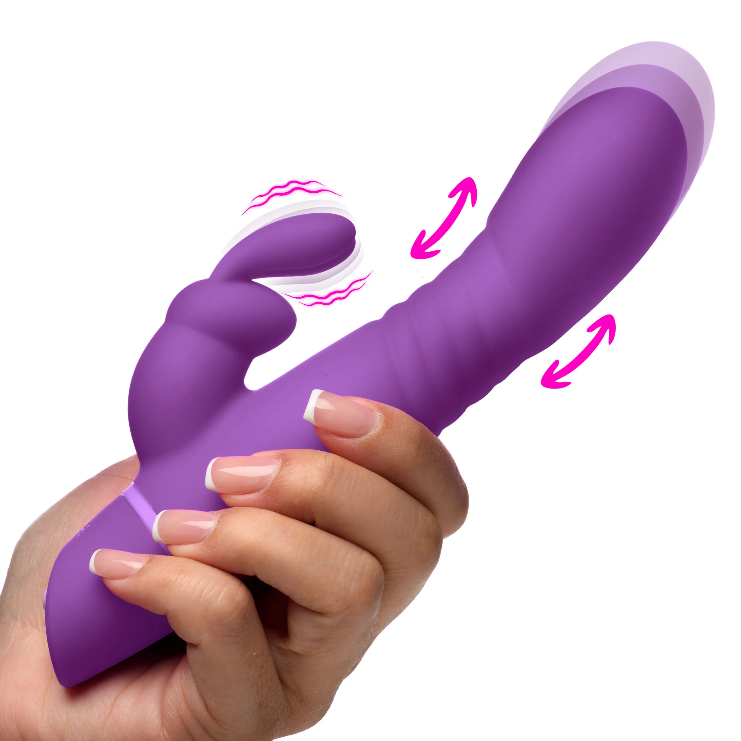 Thrusting Silicone Rabbit Vibrator - Image 6