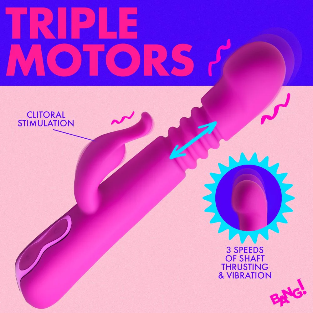 Thrusting Silicone Rabbit Vibrator - Image 4