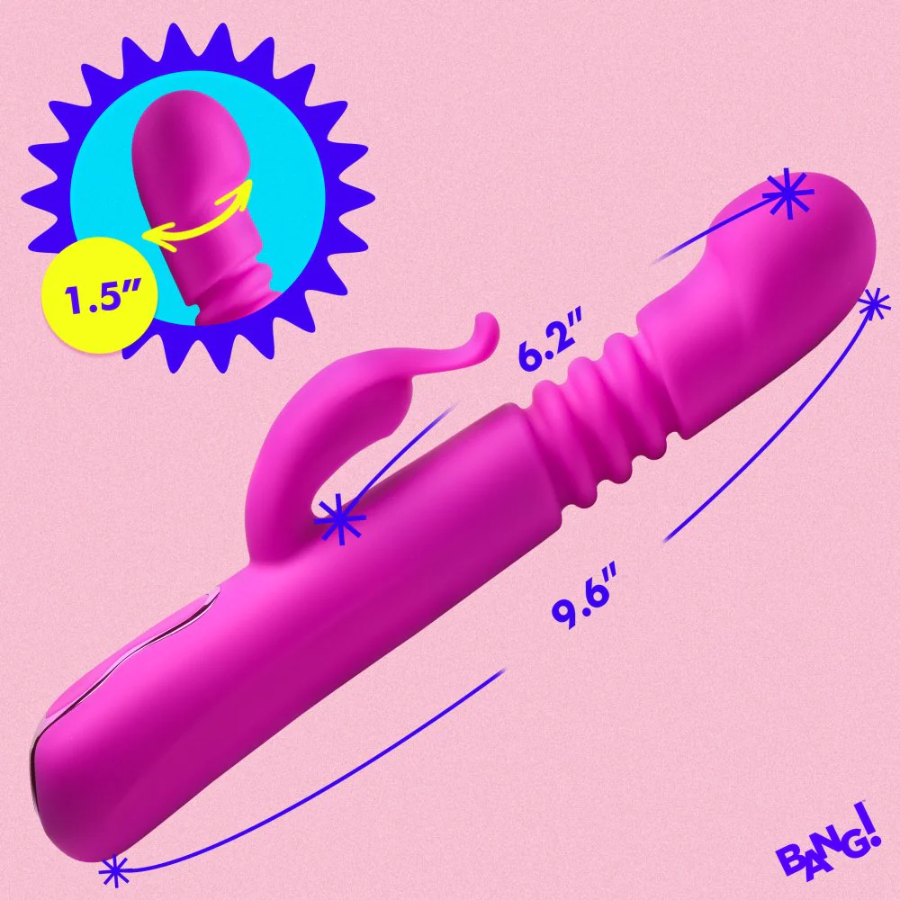 Thrusting Silicone Rabbit Vibrator - Image 6