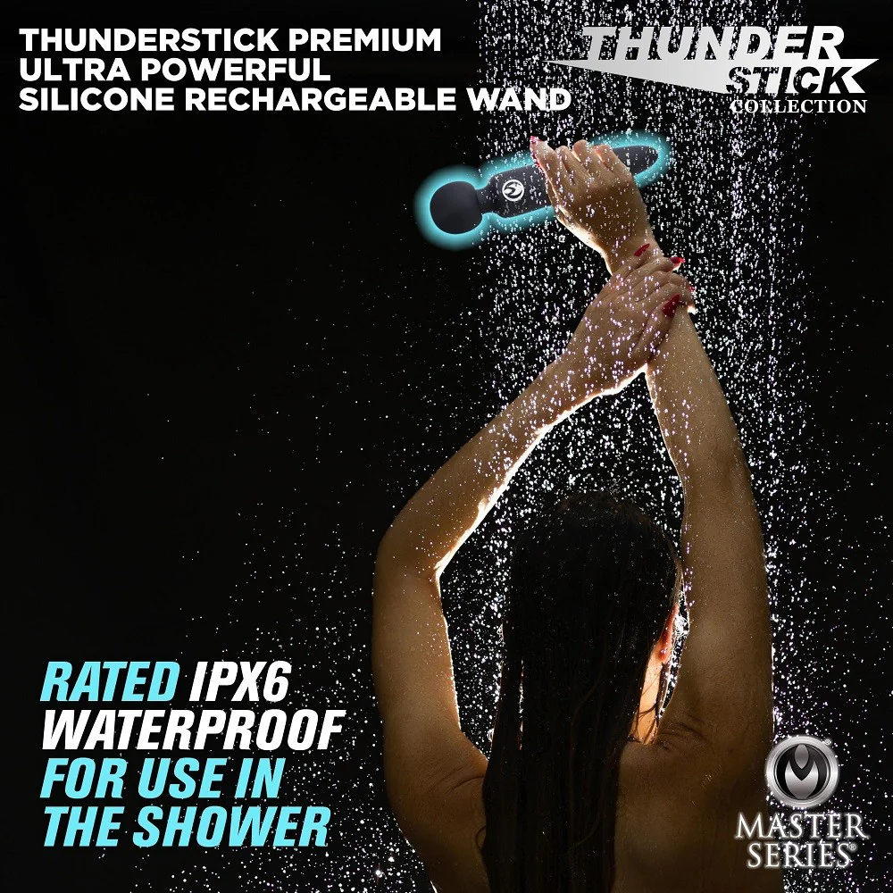 Thunderstick Premium Ultra Powerful Silicone Rechargeable Wand - Image 4