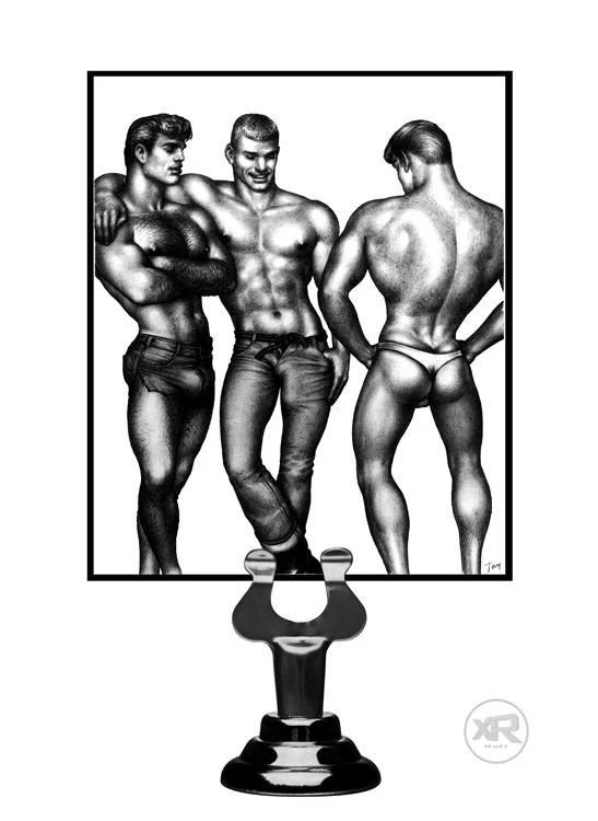 Tom of Finland Blue 3 Piece Silicone Cock Ring Set - Image 2