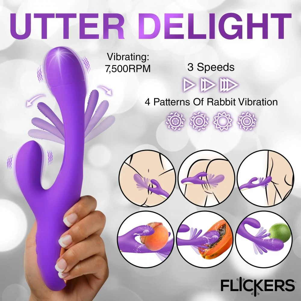 Tri Flick Silicone Flicking Rabbit Vibrator - Image 8