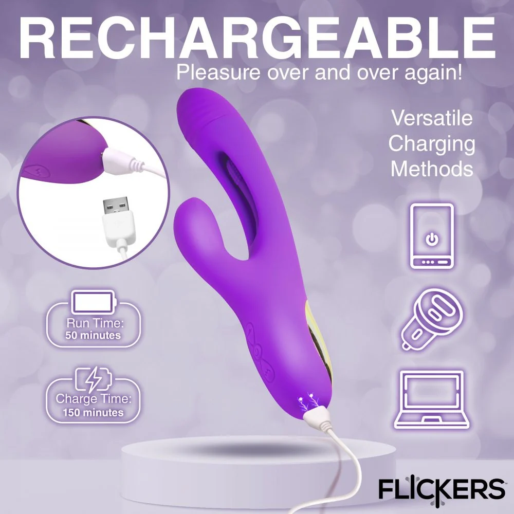 Tri Flick Silicone Flicking Rabbit Vibrator - Image 9