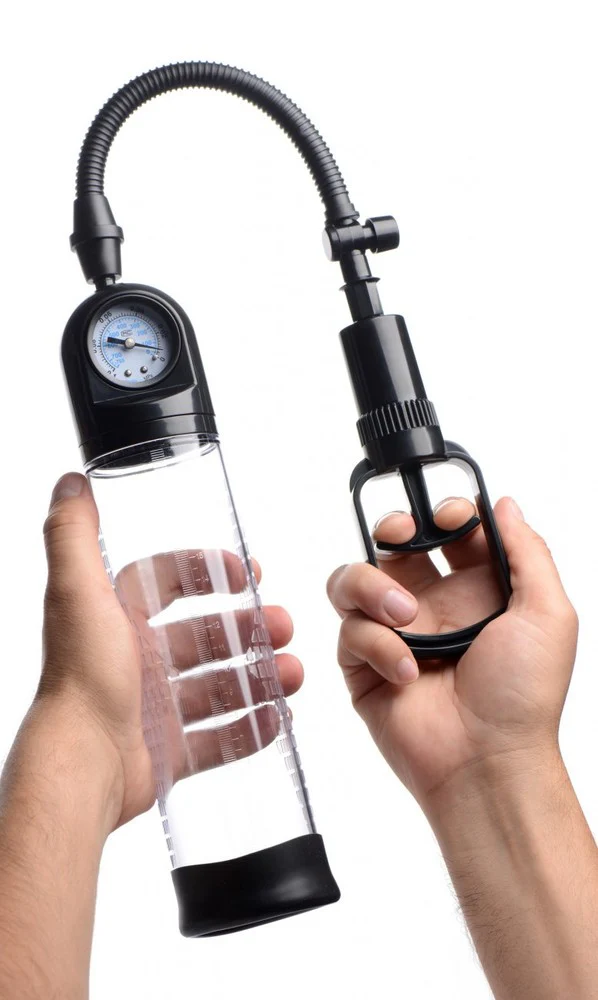 Trigger Penis Pump with Built-in Pressure Gauge - Image 2