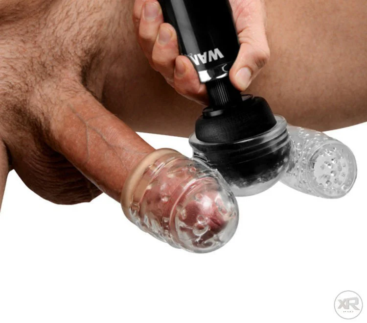 Twin Turbo Strokers 2 in 1 Wand Attachment for Men - Image 10