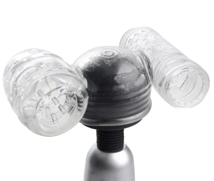 Twin Turbo Strokers 2 in 1 Wand Attachment for Men - Image 9