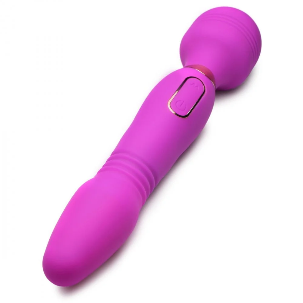 Ultra Thrust-Her Deluxe Thrusting and Vibrating Silicone Wand - Image 9