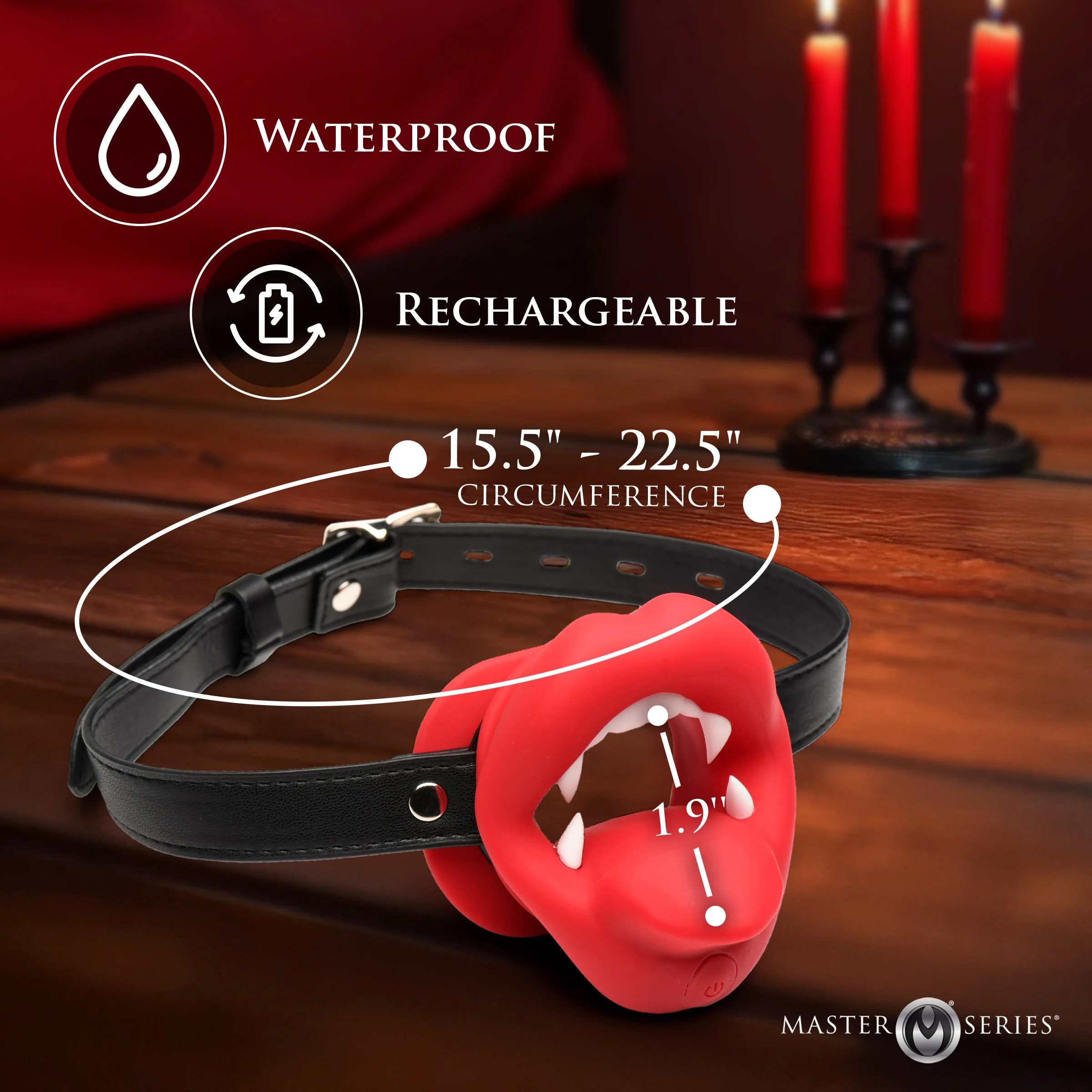 Vampire Vibrating Mouth Gag - Image 5