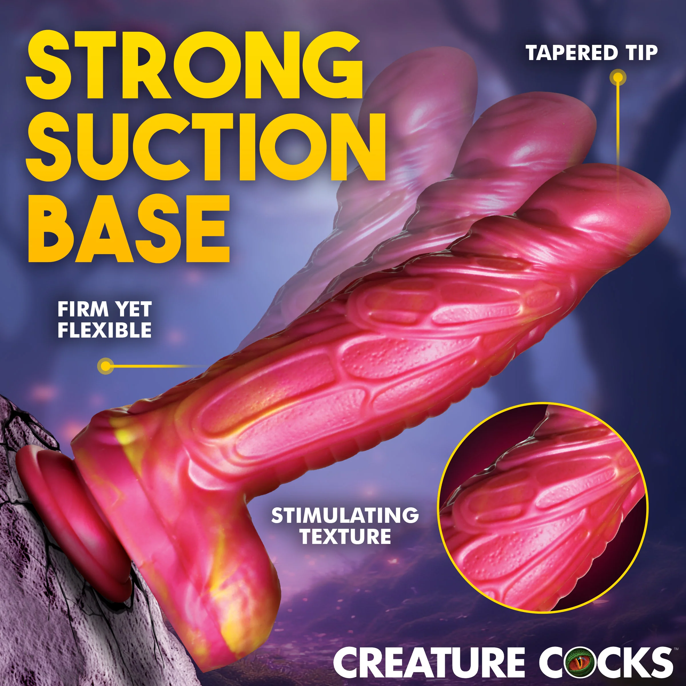 Vespid Thrusting & Vibrating Silicone Dildo - Image 4