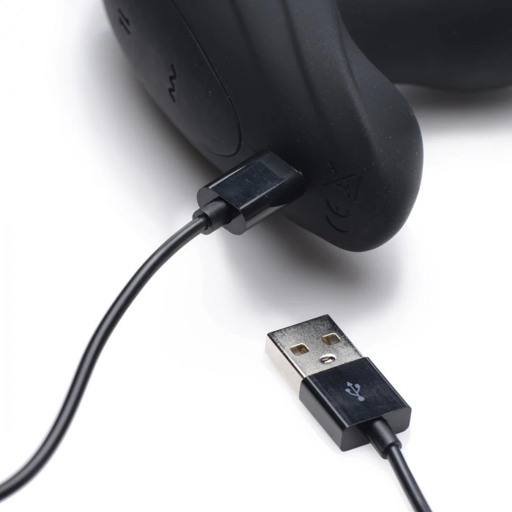 Vibrating and Thrusting Remote Control Silicone Anal Plug - Image 6