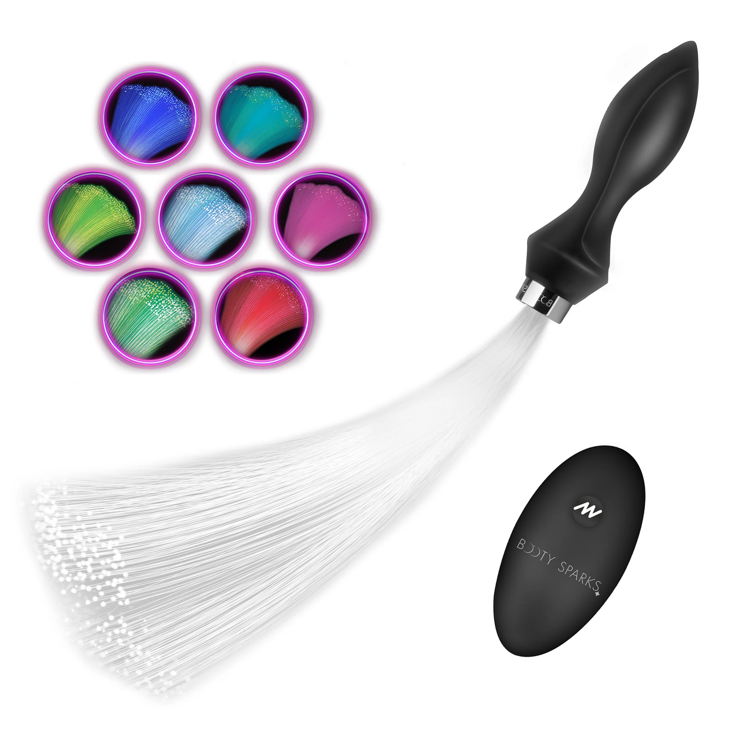 Vibrating Silicone Fiber Optical Butt Plug - Image 6