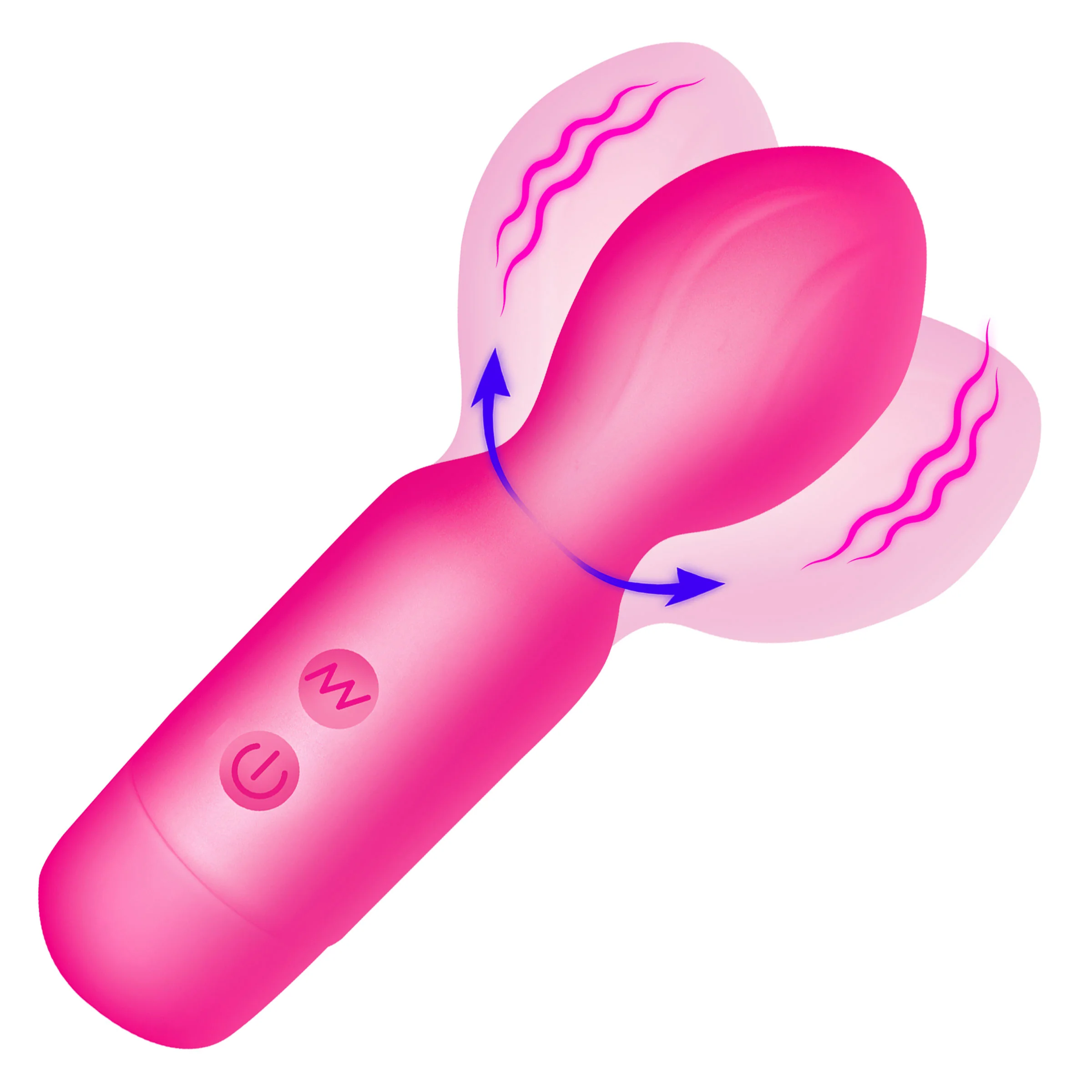 Vibrating Silicone Mini Wand - Image 7