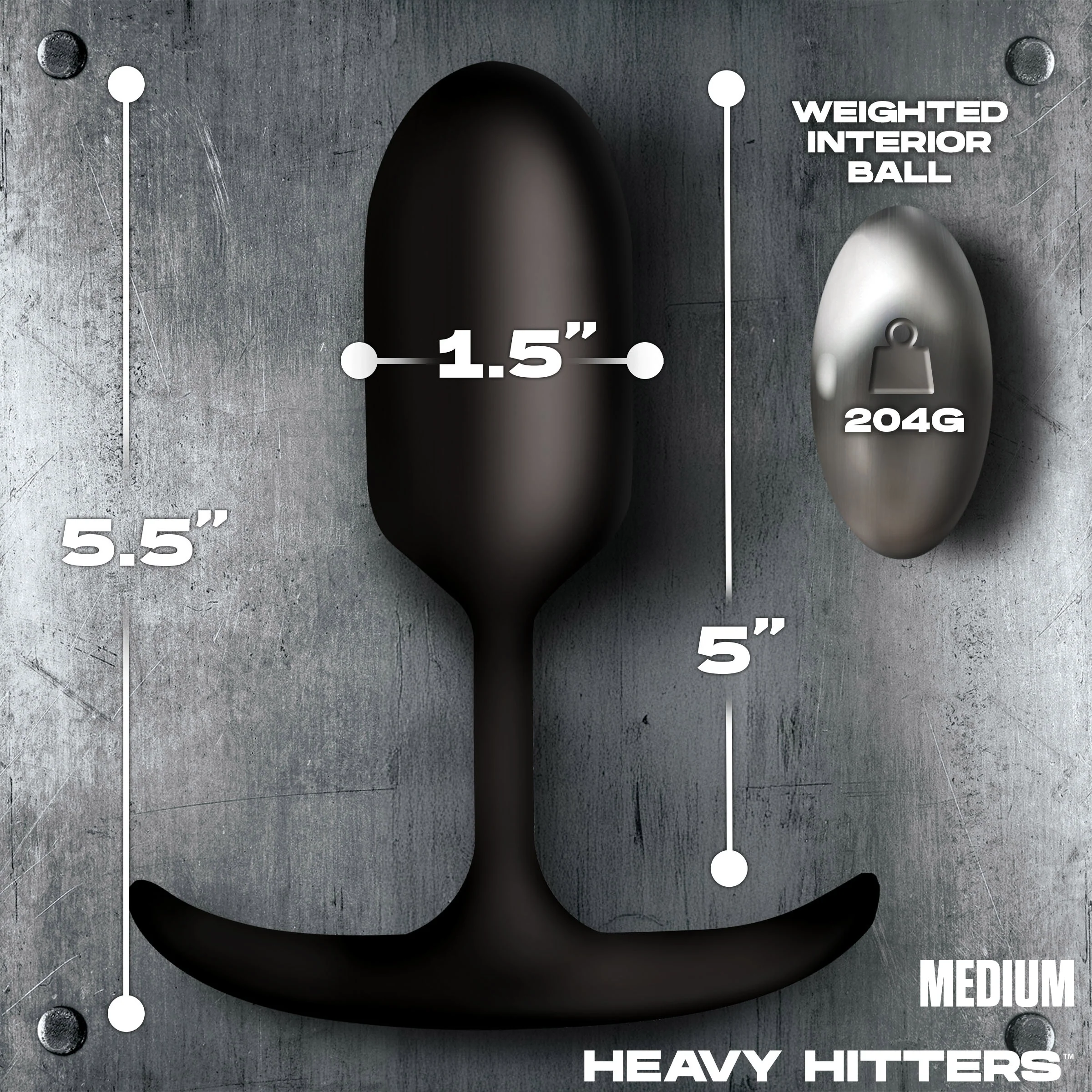 Vibrating Weighted Silicone Anal Plug - Image 4