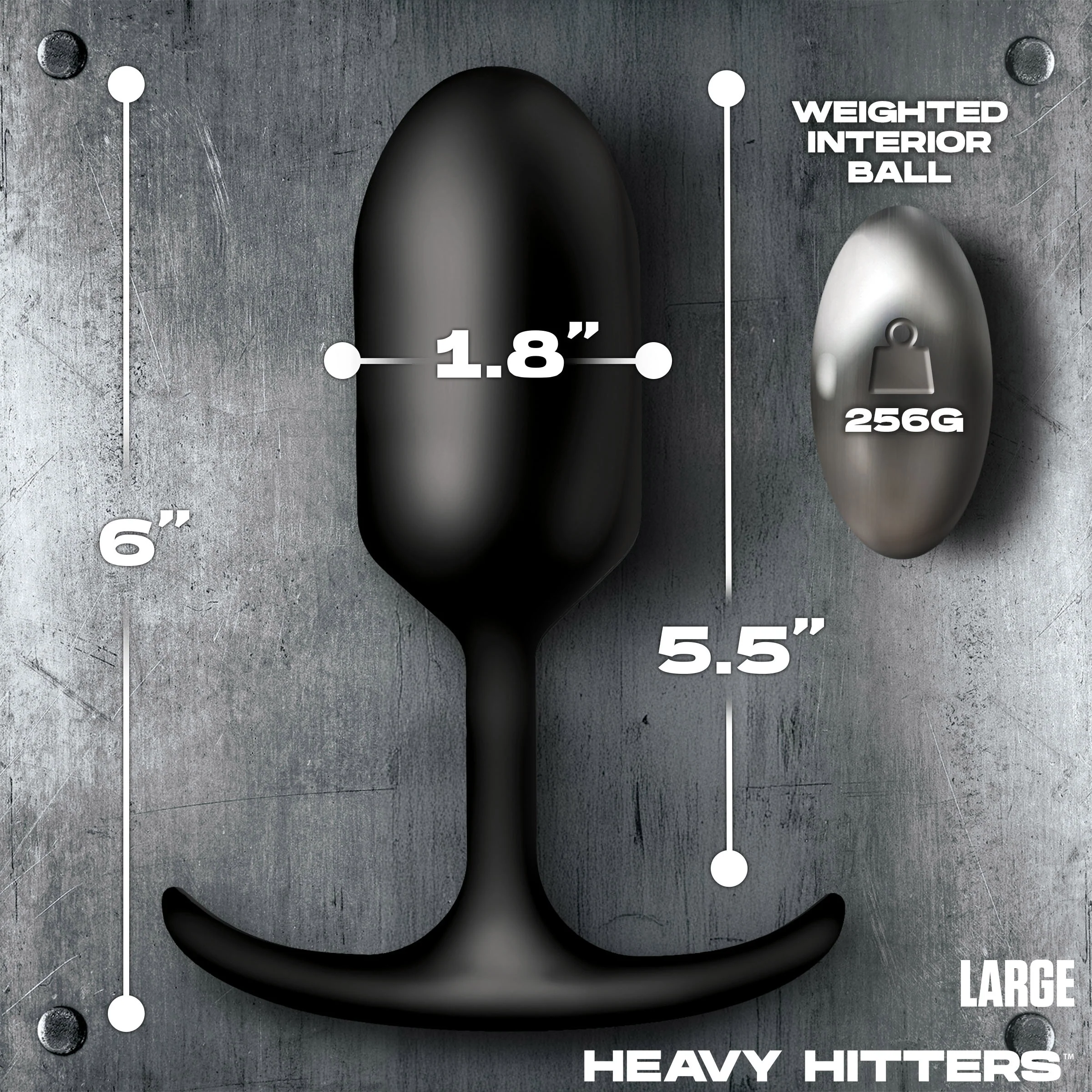 Vibrating Weighted Silicone Anal Plug - Image 5
