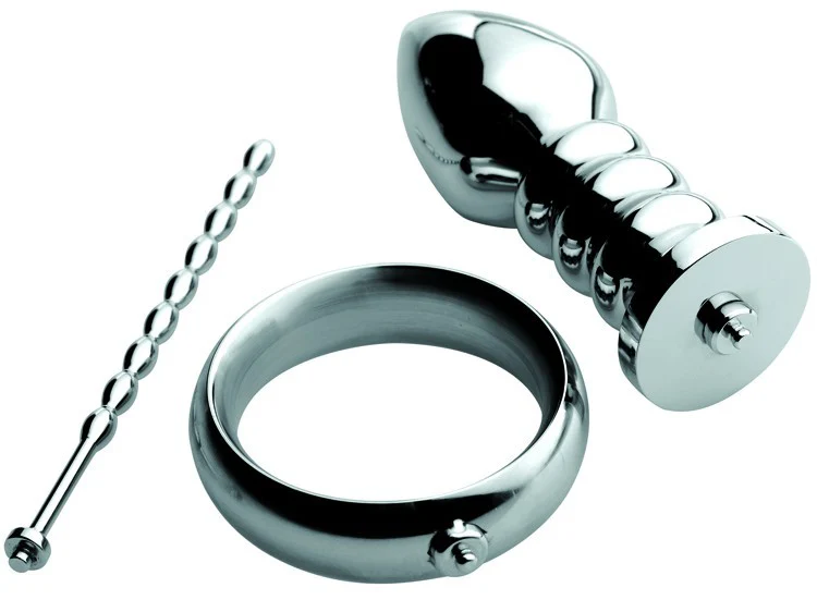 Deluxe Series Voltaic For Him Stainless Steel Male E-stim Kit - Image 3