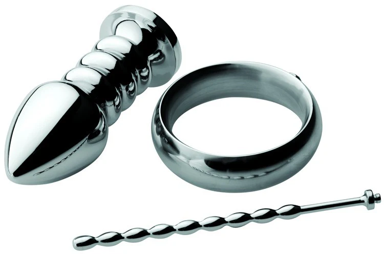 Deluxe Series Voltaic For Him Stainless Steel Male E-stim Kit - Image 4