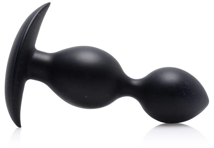 Orbs Steel Weighted Duotone Silicone Anal Plug - Image 2