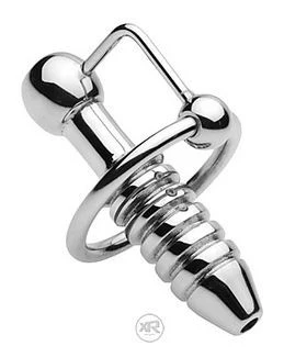 XL Ribbed Urethral Sound with Hollow Core - Image 3