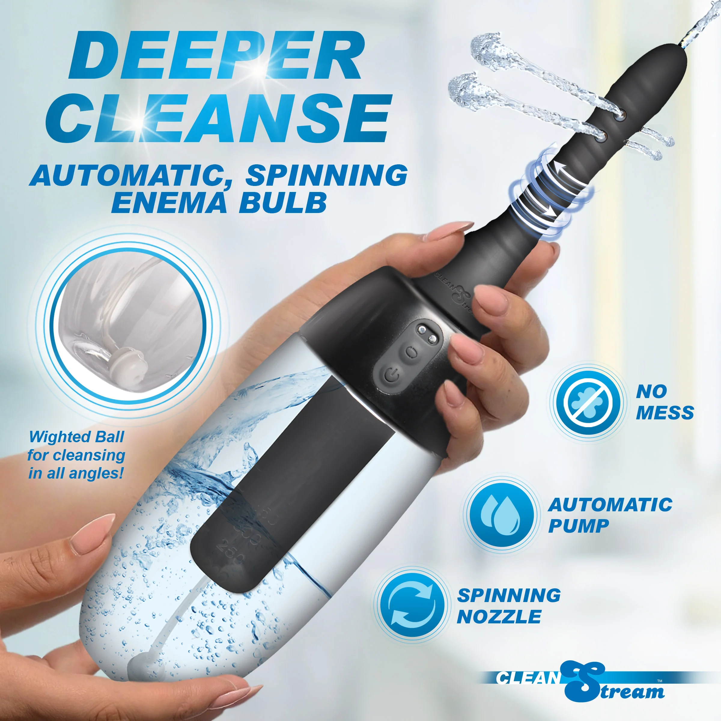 XL Spinning Automatic Enema Bulb - Image 3